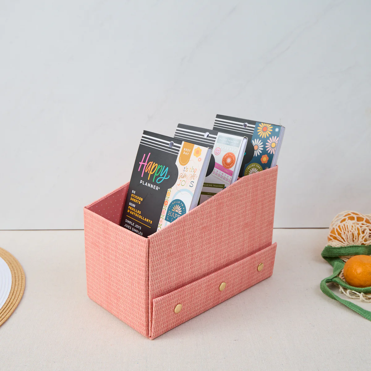 Woven Apricot - DELUXE Sticker Book Storage Box - Image 2