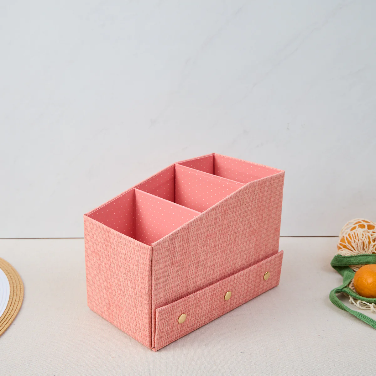 Woven Apricot - DELUXE Sticker Book Storage Box - Image 3