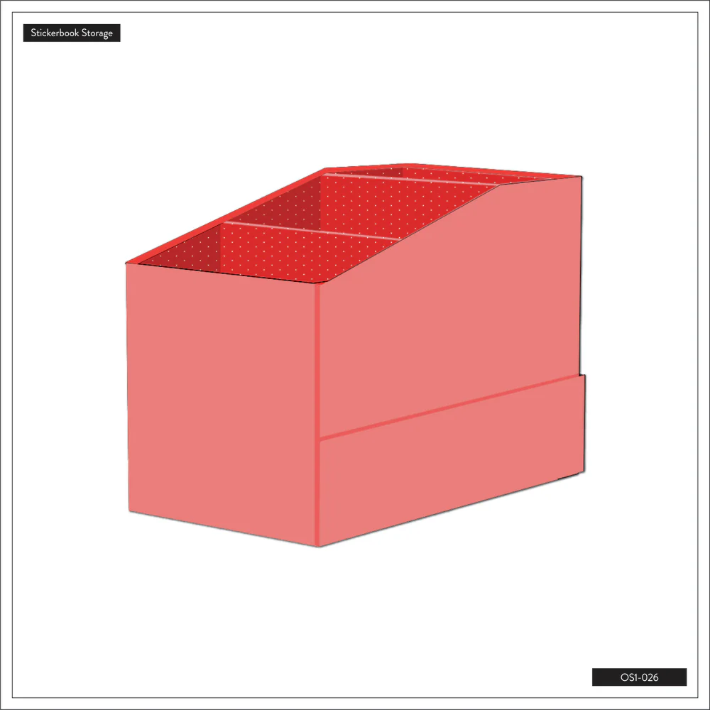 Woven Apricot - DELUXE Sticker Book Storage Box - Image 6