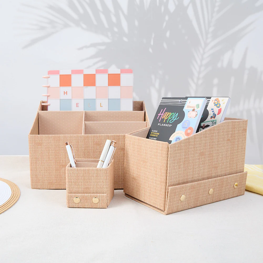 Woven Tan - DELUXE Sticker + Accessory + Storage Box Kit - 3 Pieces - Image 2